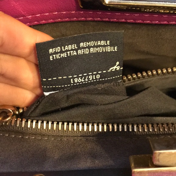 Magenta Fendi peekaboo leather satchel bag - Picture 6 of 8